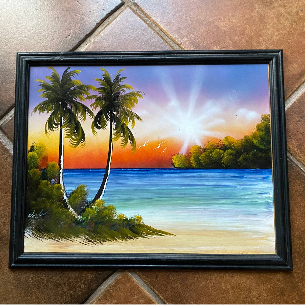 Beach Spray Paint Painting from Mexico
